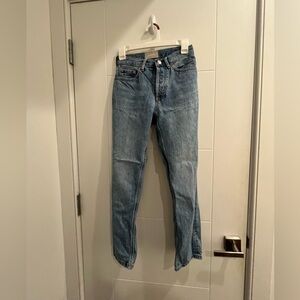 Everlane High Rise Cheeky Straight Jean | Size 24